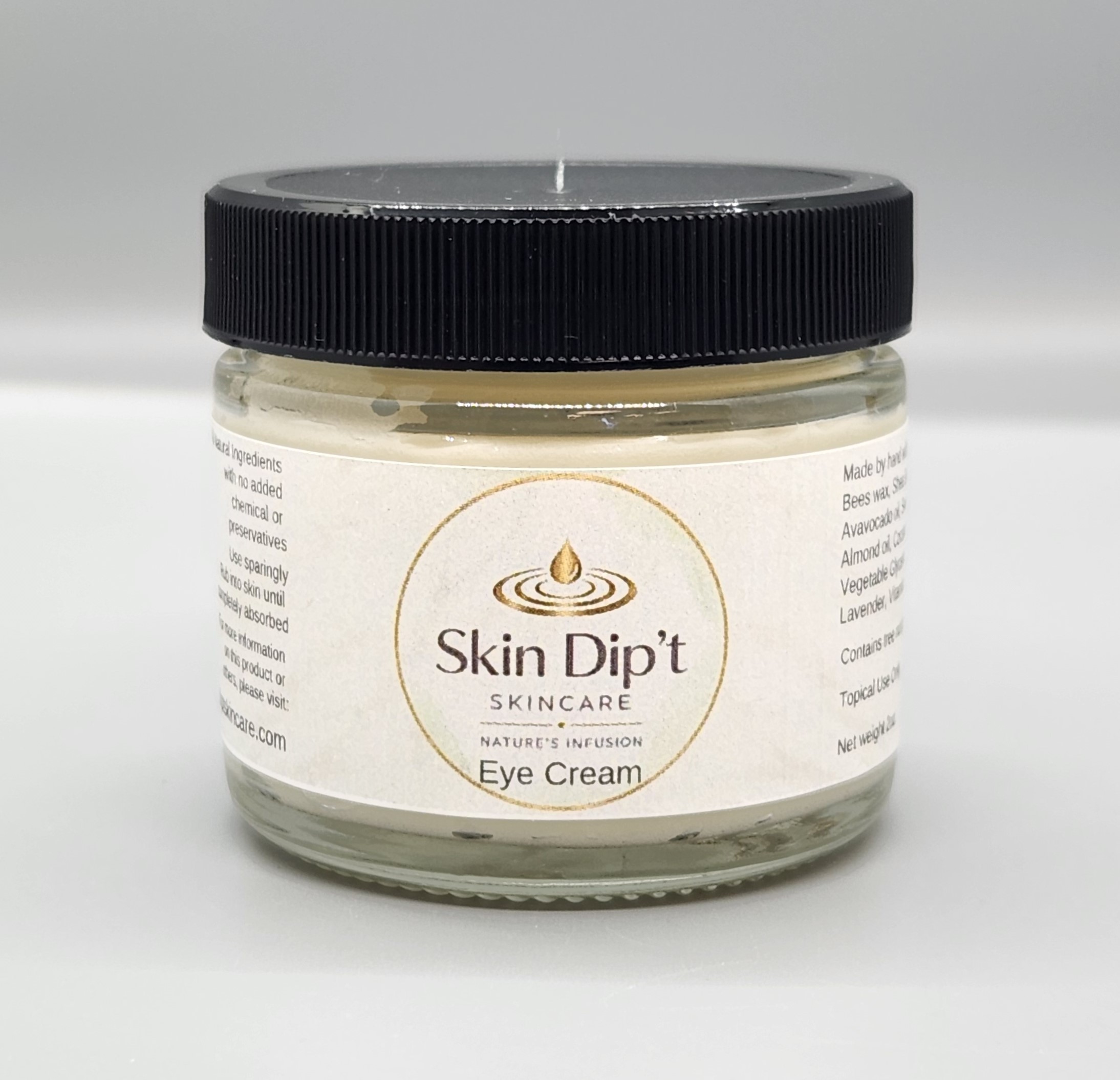 Eye Cream new label Skin Dip’t All Natural Eye Cream With Lavender 2oz - Image 1